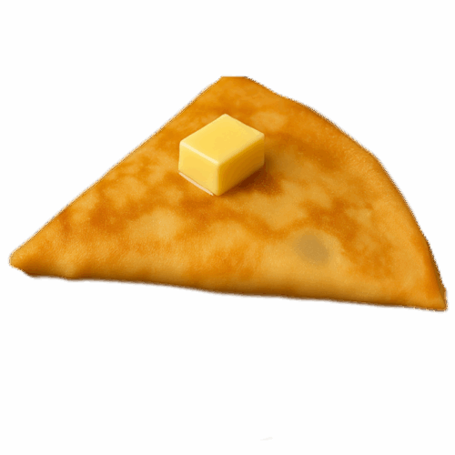Большой блин с маслом